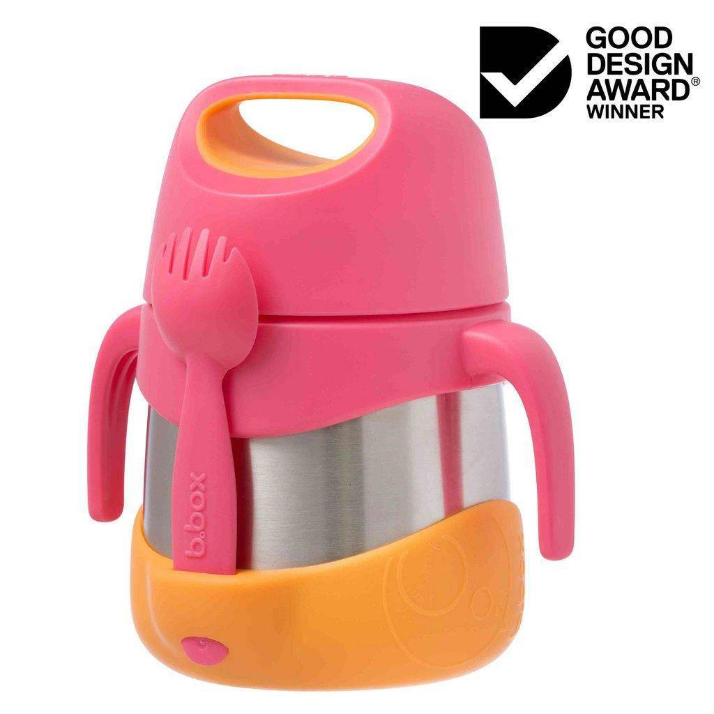 B.Box insulated food jar - strawberry shake - Traveling Tikes 