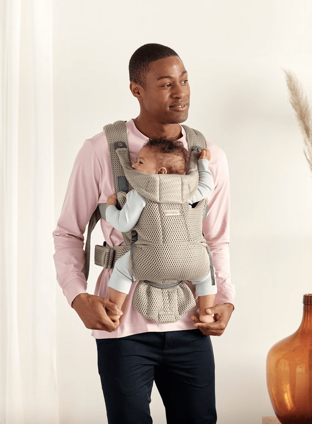 Baby Bjorn Baby Carrier Free 3D Mesh - Gray Beige - Traveling Tikes 