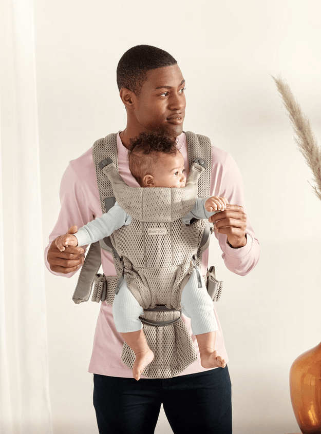 Baby Bjorn Baby Carrier Free 3D Mesh - Gray Beige - Traveling Tikes 