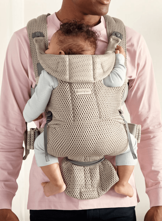 Baby Bjorn Baby Carrier Free 3D Mesh - Gray Beige - Traveling Tikes 