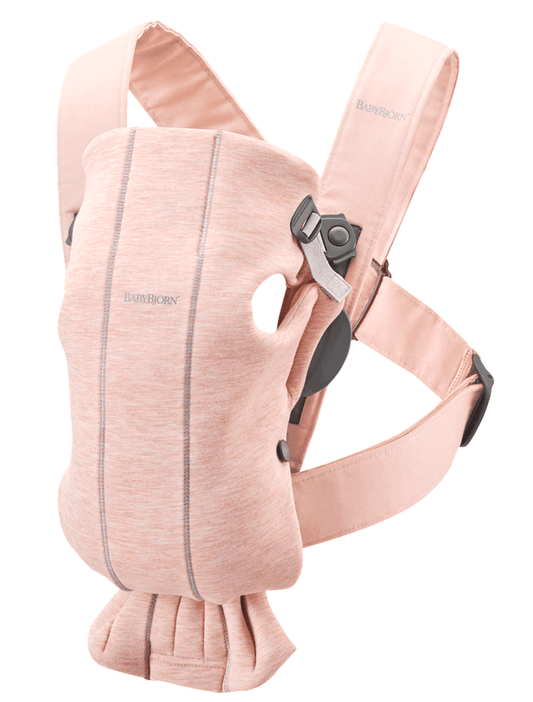 Baby Bjorn Baby Carrier Mini 3D Jersey- Light Pink - Traveling Tikes 