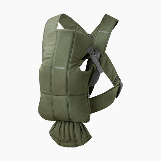 Baby Bjorn Baby Carrier Mini Cotton - Dark Green - Traveling Tikes 