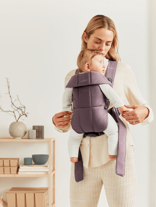 Baby Bjorn Baby Carrier Mini Cotton - Purple - Traveling Tikes 