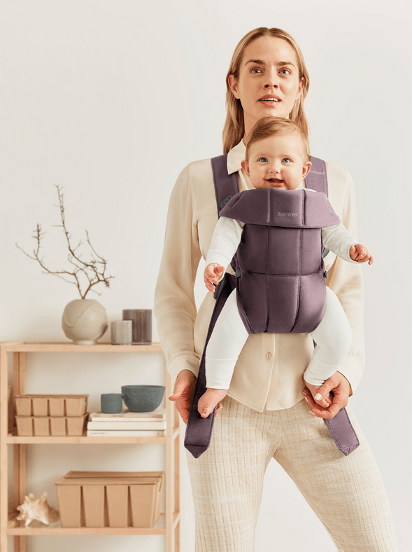 Baby Bjorn Baby Carrier Mini Cotton - Purple - Traveling Tikes 