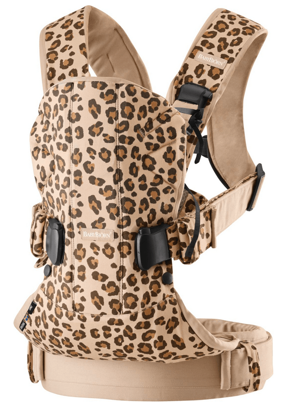 Baby Bjorn Baby Carrier One, Cotton - Beige Leopard - Traveling Tikes 