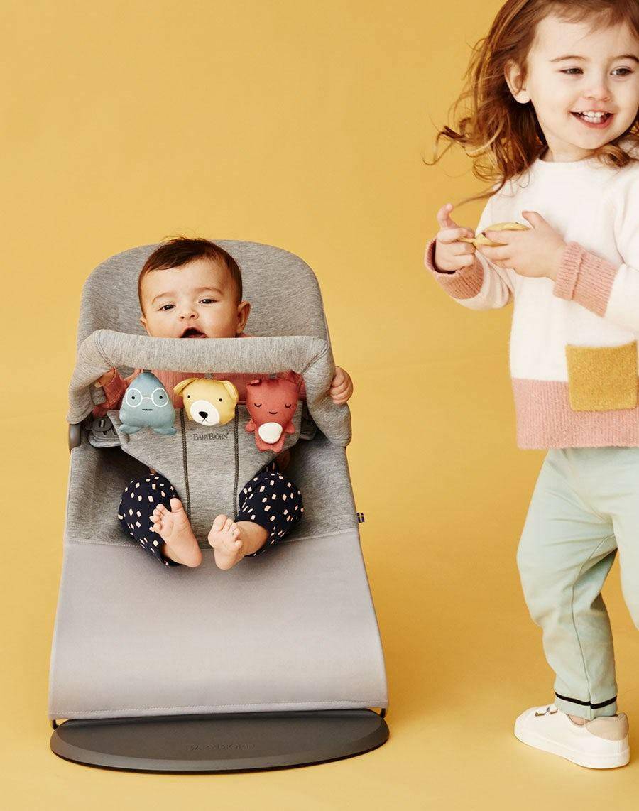 Baby Bjorn Bliss Bouncer Soft Friends Toy Bar - Traveling Tikes 