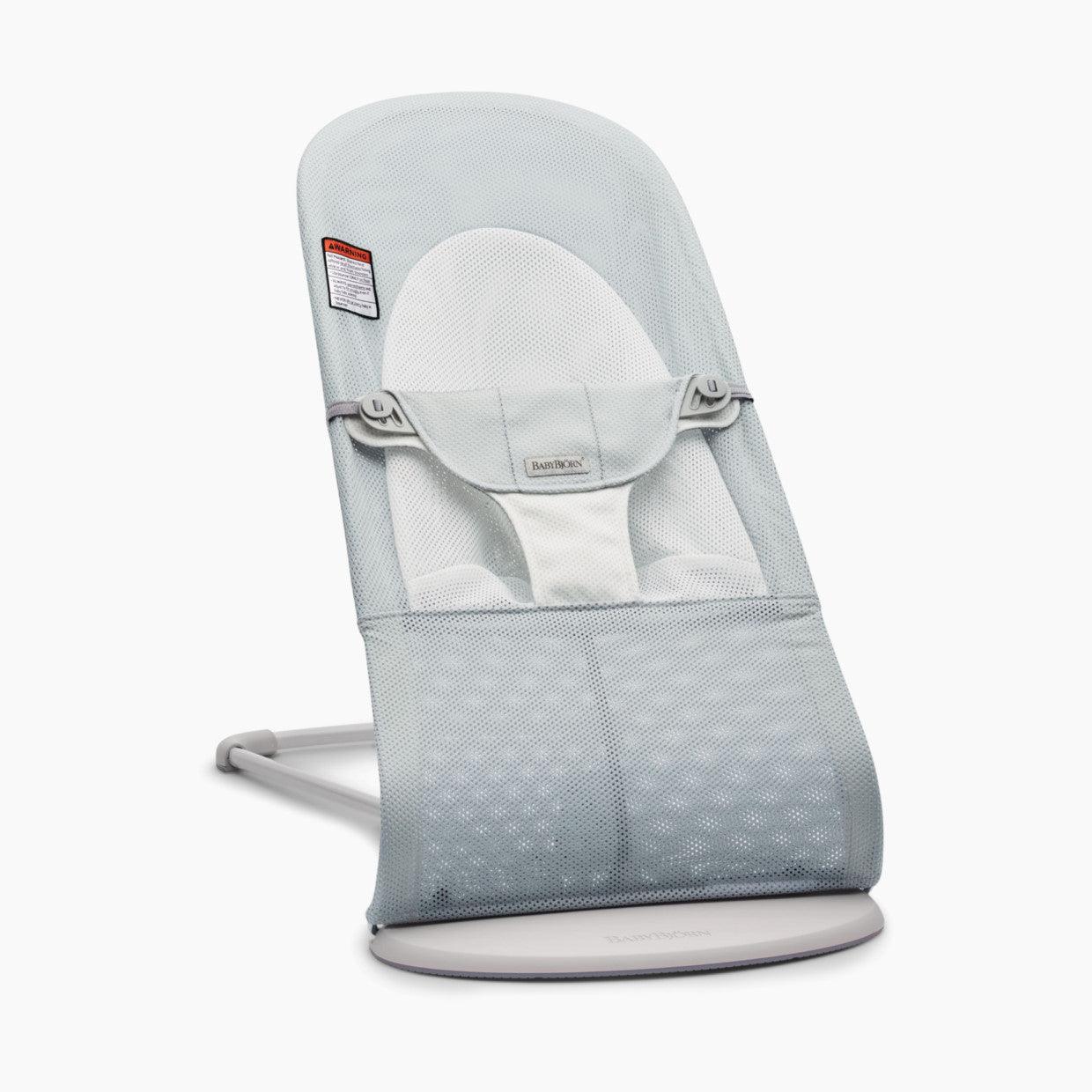 Baby Bjorn Bouncer Bliss Mesh - Silver/White - Traveling Tikes 