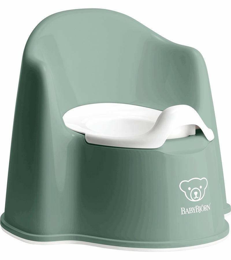 Baby Bjorn Potty Chair - Deep Green/White - Traveling Tikes 