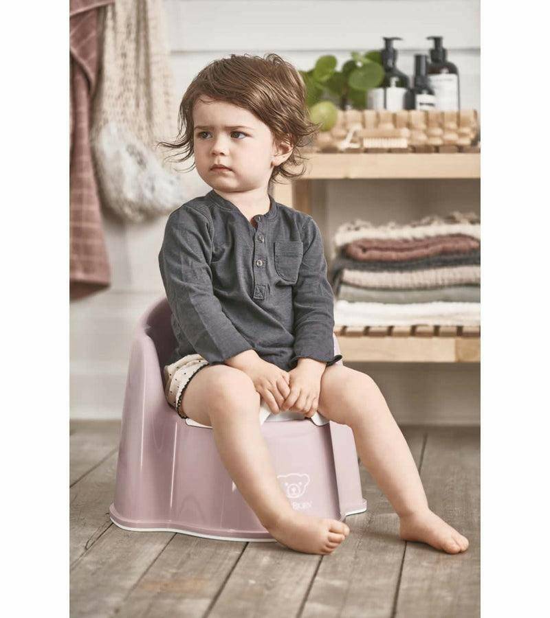 Baby Bjorn Potty Chair - Powder Pink/White - Traveling Tikes 