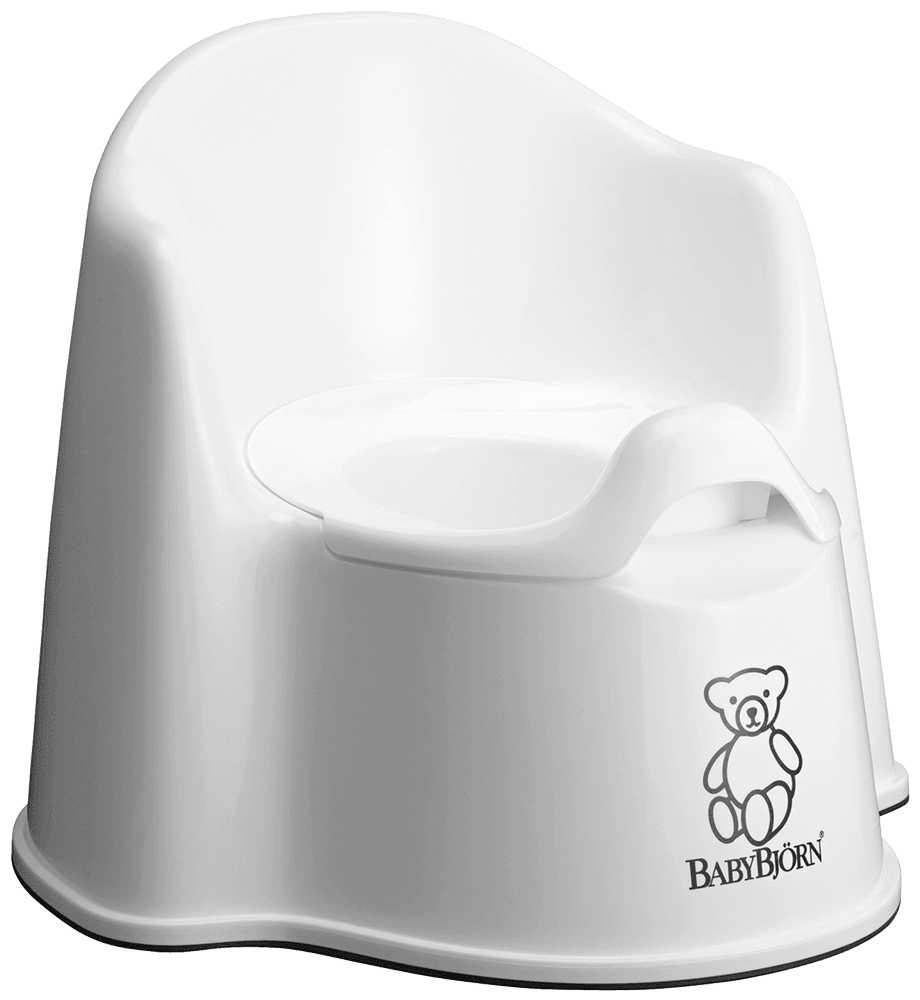 Baby Bjorn Potty Chair - White/Grey - Traveling Tikes 