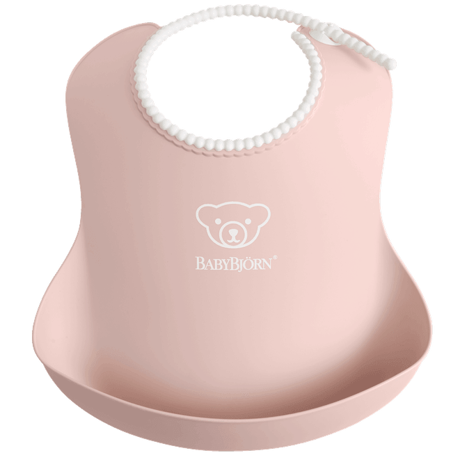 Baby Bjorn Soft Bib - Powder Pink - Traveling Tikes 