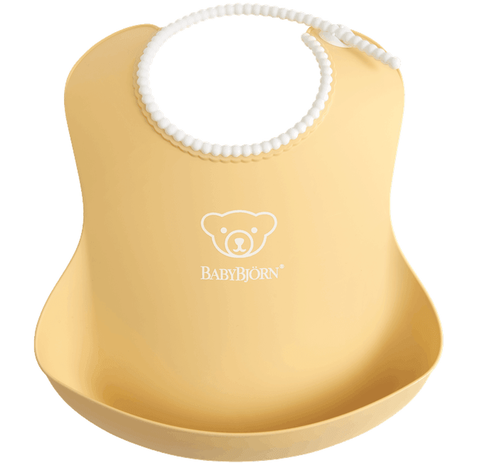 Baby Bjorn Soft Bib - Powder Yellow - Traveling Tikes 