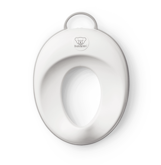 Baby Bjorn Toilet Training Seat - White/Grey - Traveling Tikes 