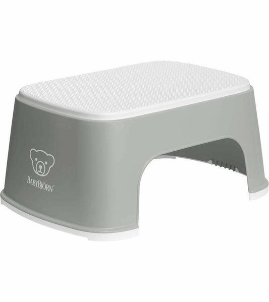 BabyBjorn Step Stool - Grey/White - Traveling Tikes 