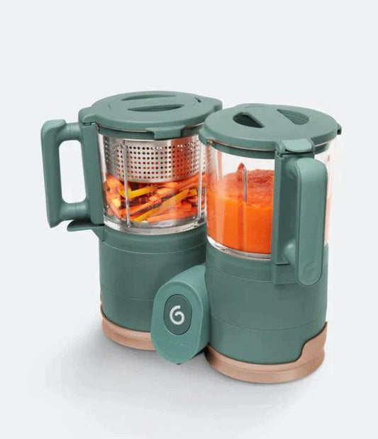 Babymoov Duo Meal Station 6-in-1 Food Processor - Green - Traveling Tikes 