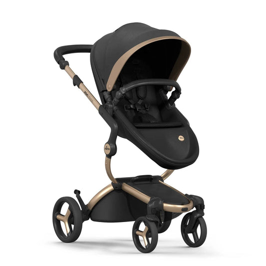 Mima Xari Max Stroller - Black & Gold Special Edition - Traveling Tikes 