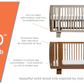 Bloom Retro Solid Wood Crib - Beach House Grey - Traveling Tikes 