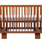 Bloom Retro Solid Wood Crib - Oak - Traveling Tikes 