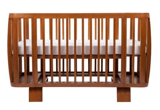 Bloom Retro Solid Wood Crib - Oak - Traveling Tikes 