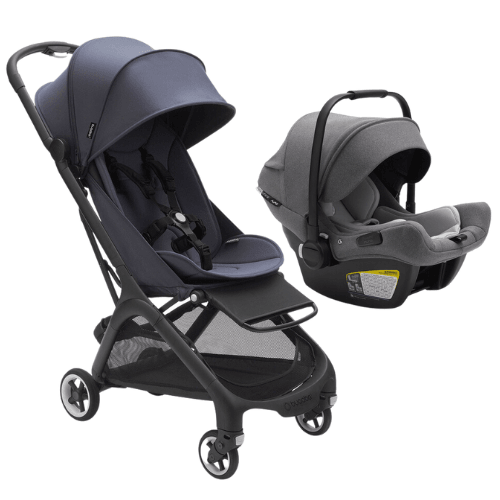 Bugaboo Butterfly + Turtle Air Travel System - Black / Stormy Blue / Grey - Traveling Tikes 