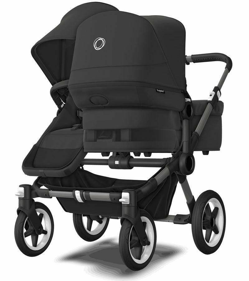 Bugaboo Donkey 5 Duo Complete Stroller Bundle - Aluminum / Midnight Black / Midnight Black - Traveling Tikes 