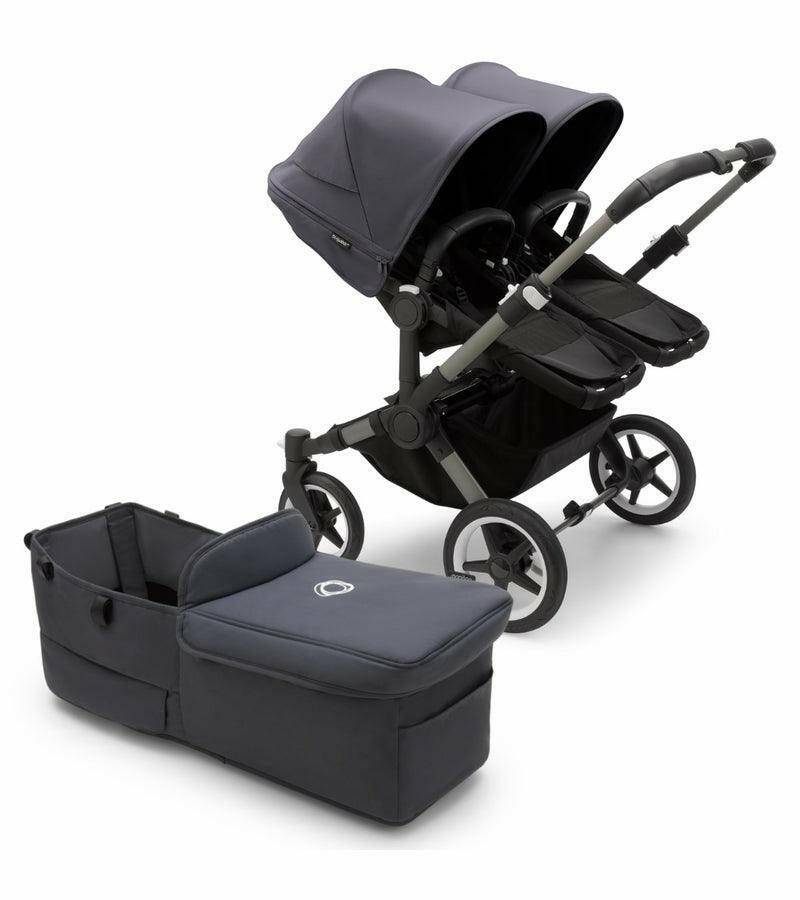 Bugaboo Donkey 5 Duo Complete Stroller Bundle - Graphite / Stormy Blue / Stormy Blue - Traveling Tikes 