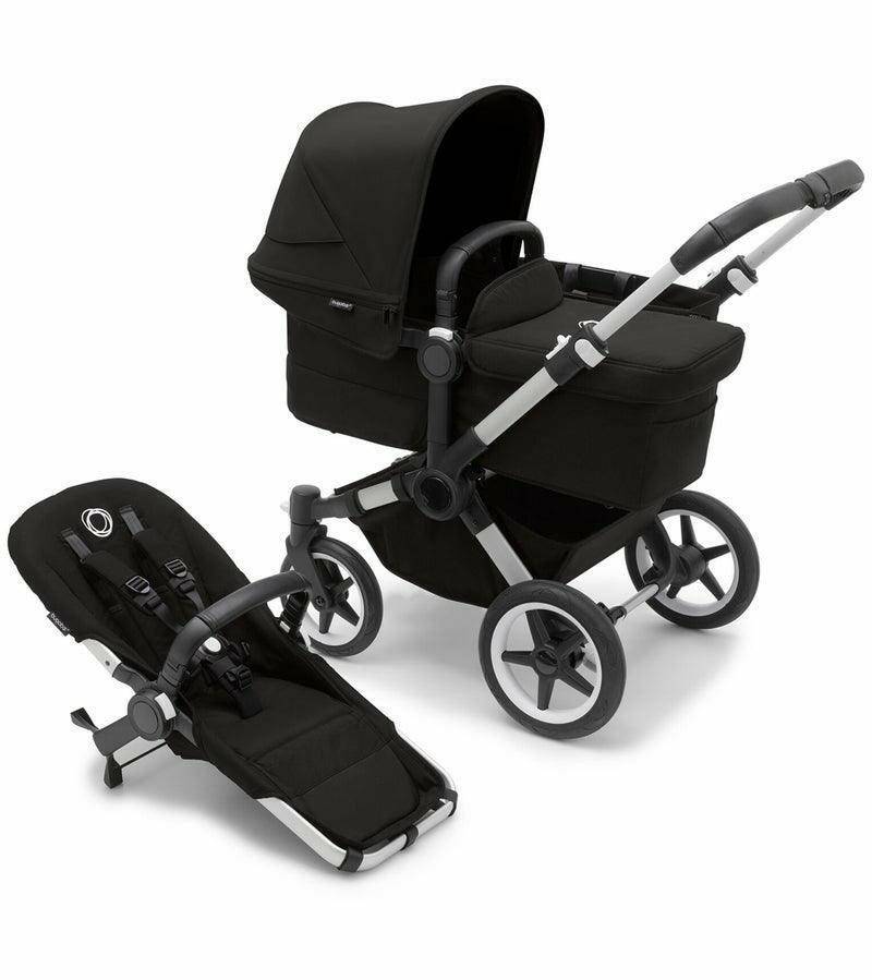 Bugaboo Donkey 5 Mono Complete Stroller - Aluminum / Midnight Black / Midnight Black - Traveling Tikes 