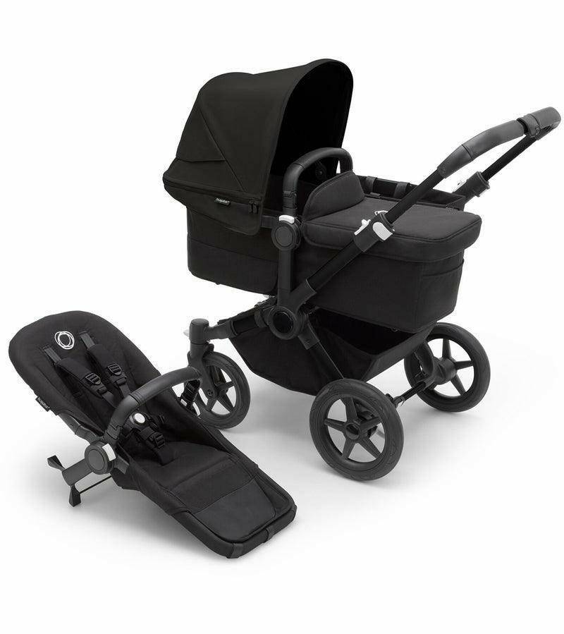 Bugaboo Donkey 5 Mono Complete Stroller - Black / Midnight Black / Midnight Black - Traveling Tikes 