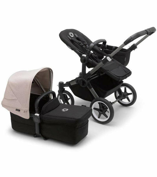 Bugaboo Donkey 5 Mono Complete Stroller - Black / Midnight Black / Misty White - Traveling Tikes 