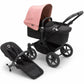 Bugaboo Donkey 5 Mono Complete Stroller Bundle - Black / Midnight Black / Morning Pink - Traveling Tikes 