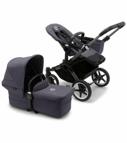 Bugaboo Donkey 5 Mono Complete Stroller - Graphite / Stormy Blue / Stormy Blue - Traveling Tikes 