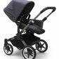 Bugaboo Donkey 5 Mono Complete Stroller - Graphite / Stormy Blue / Stormy Blue - Traveling Tikes 