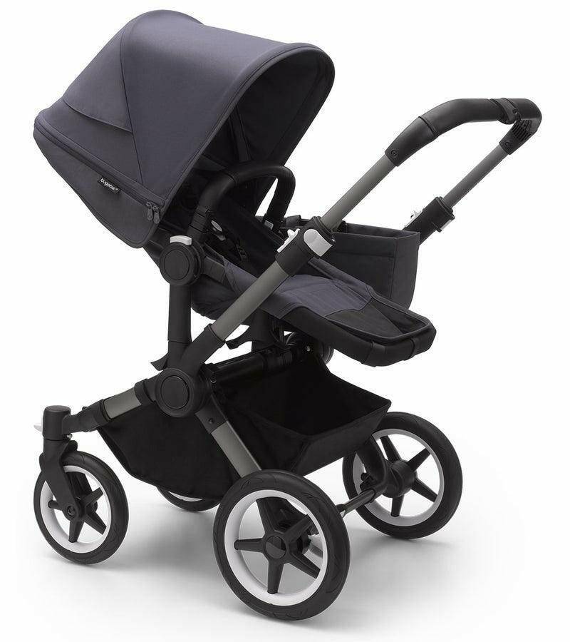 Bugaboo Donkey 5 Mono Complete Stroller - Graphite / Stormy Blue / Stormy Blue - Traveling Tikes 