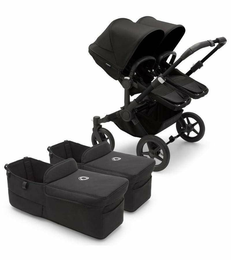 Bugaboo Donkey 5 Twin Complete Stroller Bundle - Black / Midnight Black - Traveling Tikes 