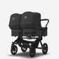 Bugaboo Donkey 5 Twin Complete Stroller Bundle - Black / Midnight Black - Traveling Tikes 