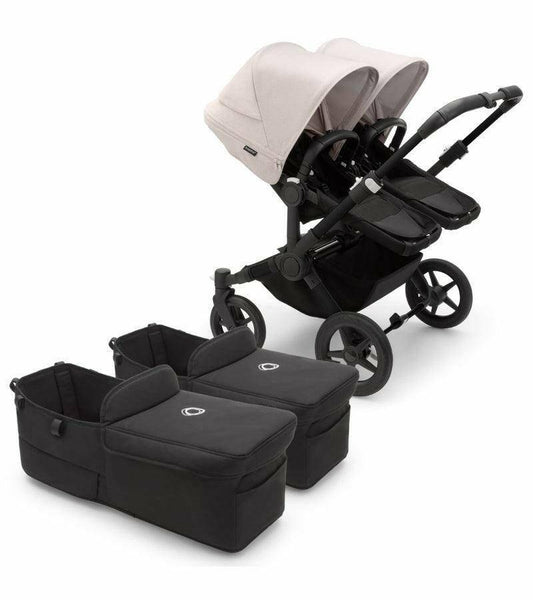 Bugaboo Donkey 5 Twin Complete Stroller Bundle - Black / Midnight Black / Misty White / Black - Traveling Tikes 