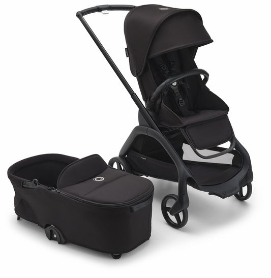 Bugaboo Dragonfly Complete Stroller + Bassinet - Black/Midnight Black/Midnight Black