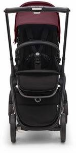 Bugaboo Dragonfly Complete Lightweight Compact Stroller - Black / Dark Cherry / Dark Cherry