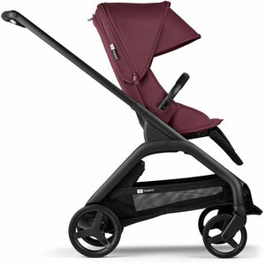 Bugaboo Dragonfly Complete Lightweight Compact Stroller - Black / Dark Cherry / Dark Cherry