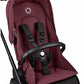 Bugaboo Dragonfly Complete Lightweight Compact Stroller - Black / Dark Cherry / Dark Cherry