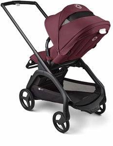 Bugaboo Dragonfly Complete Lightweight Compact Stroller - Black / Dark Cherry / Dark Cherry