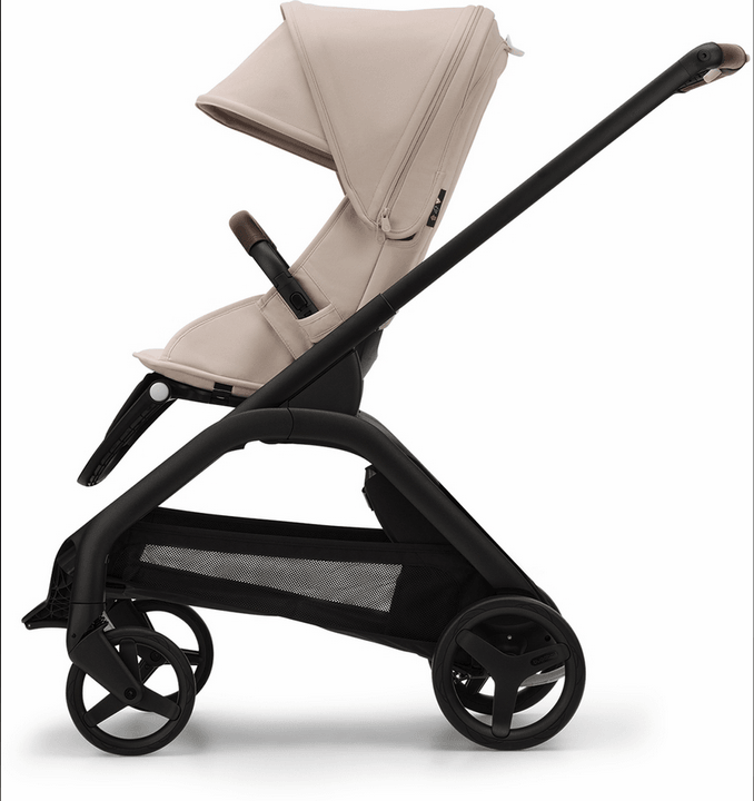 Bugaboo Dragonfly Complete Lightweight Compact Stroller - Black / Desert Taupe / Desert Taupe - Traveling Tikes 
