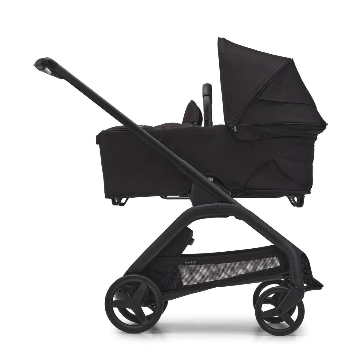 Bugaboo Dragonfly Complete Stroller + Bassinet - Black/Midnight Black/Midnight Black - Traveling Tikes 