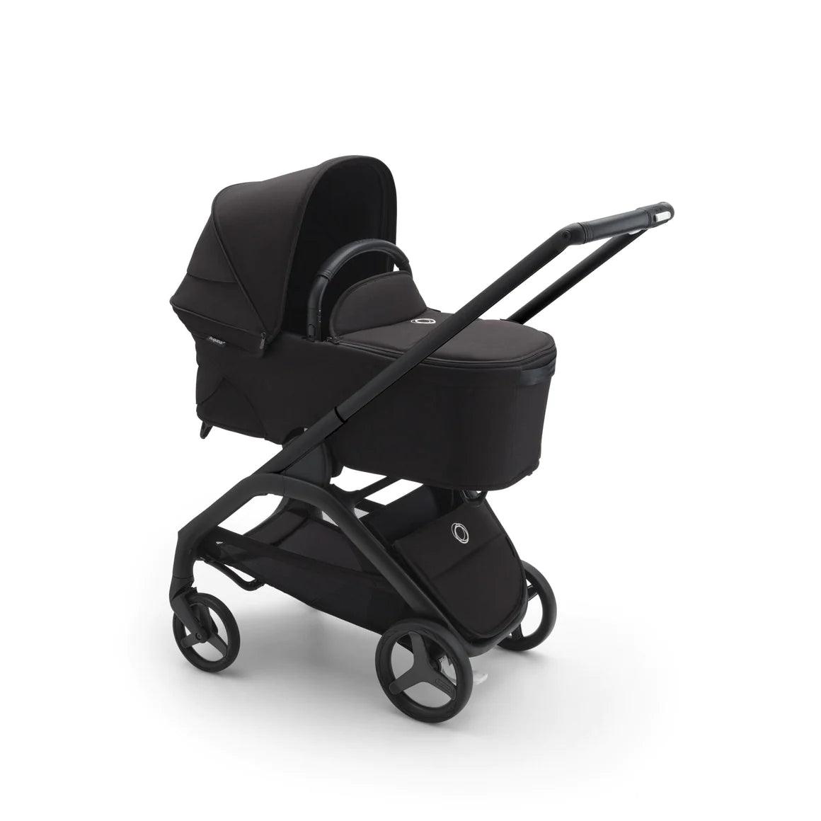 Bugaboo Dragonfly Complete Stroller + Bassinet - Black/Midnight Black/Midnight Black - Traveling Tikes 