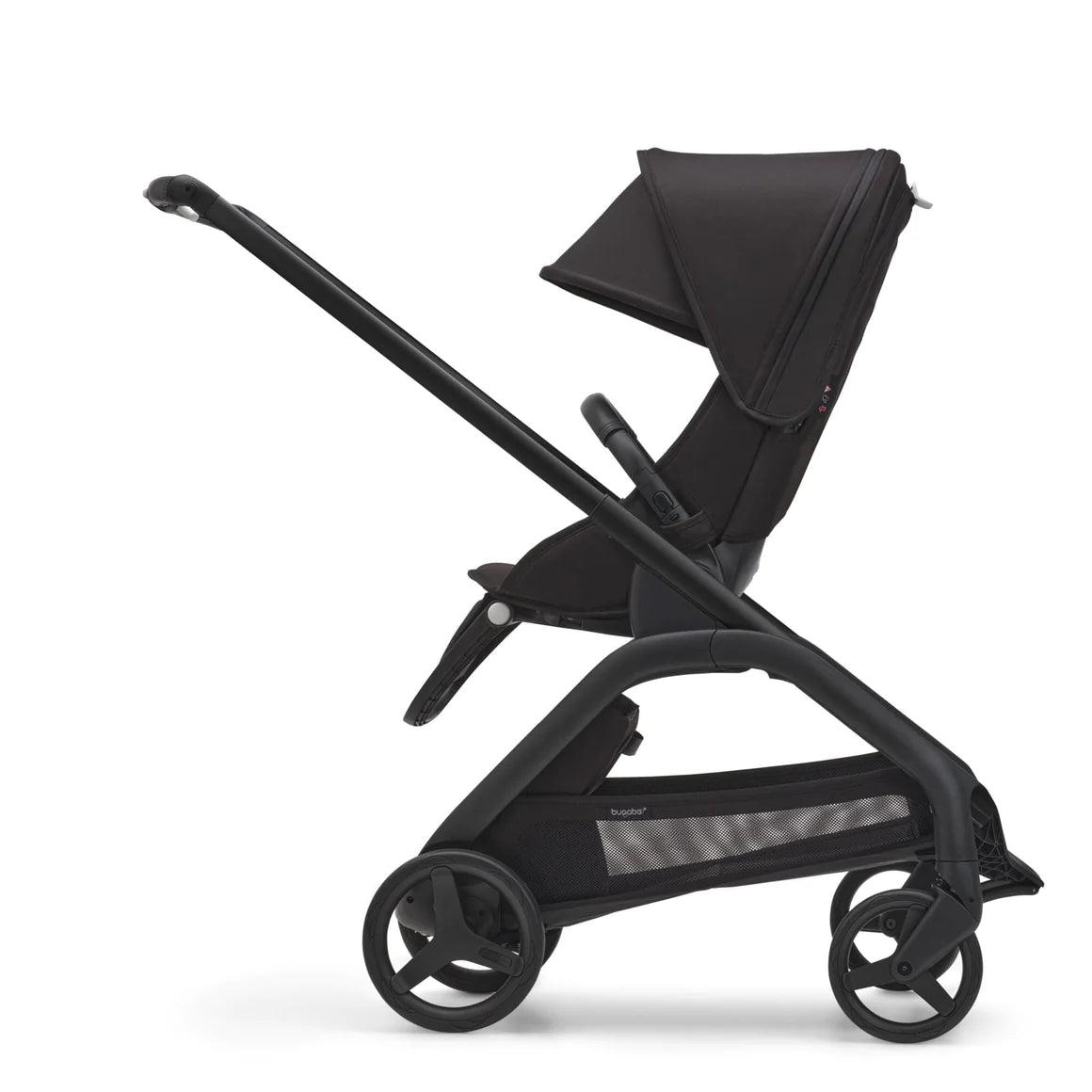 Bugaboo Dragonfly Complete Stroller + Bassinet - Black/Midnight Black/Midnight Black - Traveling Tikes 