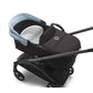 Bugaboo Dragonfly Complete Stroller + Bassinet - Graphite/Midnight Black/Skyline Blue - Traveling Tikes 