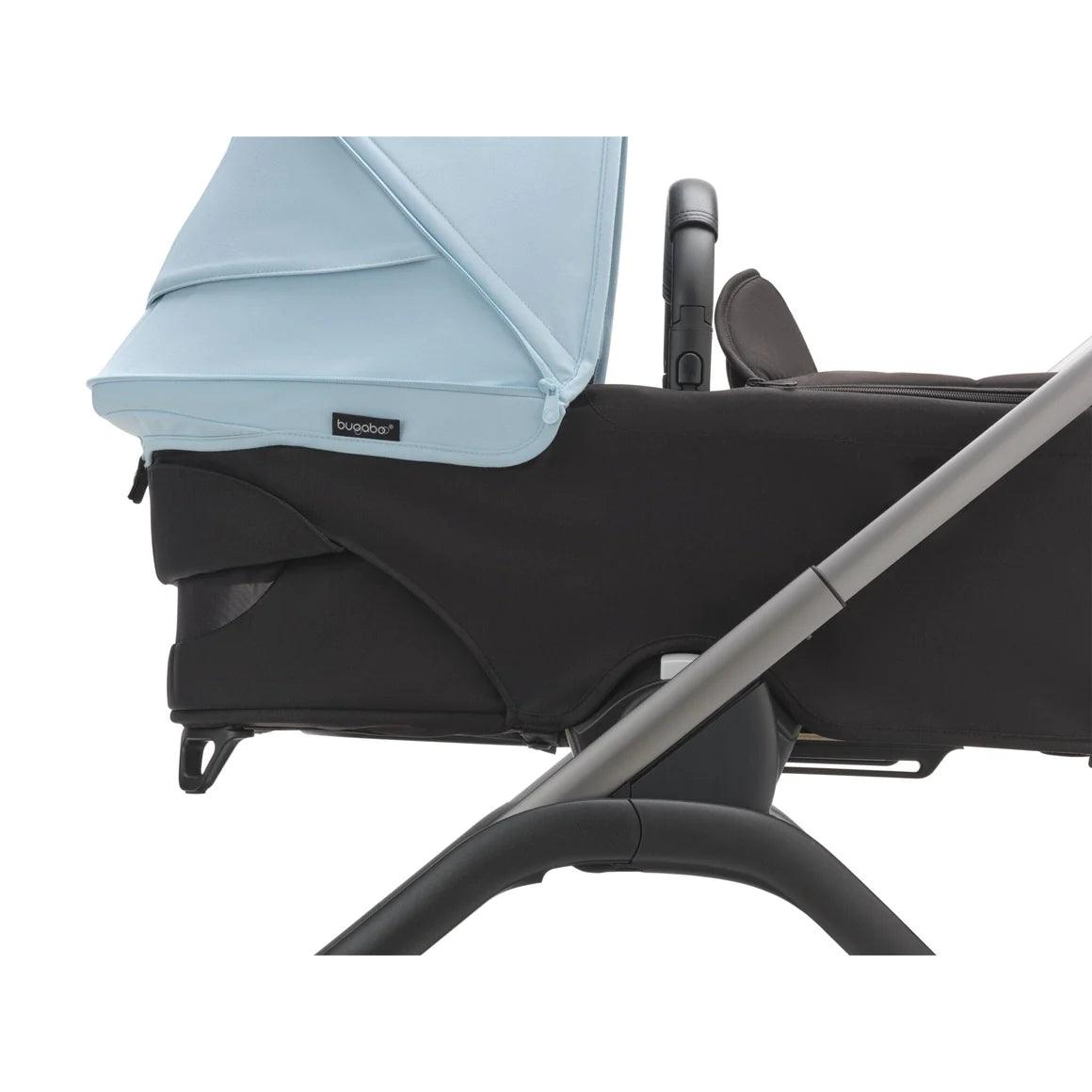 Bugaboo Dragonfly Complete Stroller + Bassinet - Graphite/Midnight Black/Skyline Blue - Traveling Tikes 