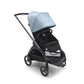 Bugaboo Dragonfly Complete Stroller + Bassinet - Graphite/Midnight Black/Skyline Blue - Traveling Tikes 