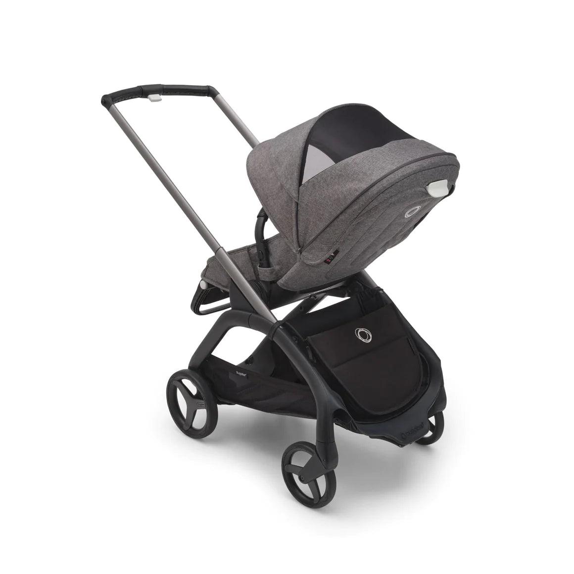 Bugaboo Dragonfly Complete Stroller - Graphite/Grey Melange/Grey Melange - Traveling Tikes 