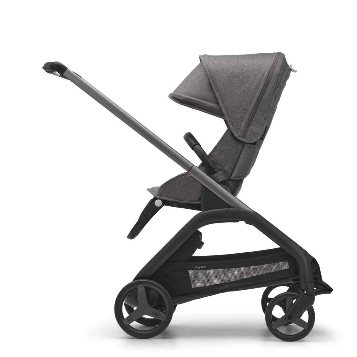 Bugaboo Dragonfly Complete Stroller - Graphite/Grey Melange/Grey Melange - Traveling Tikes 